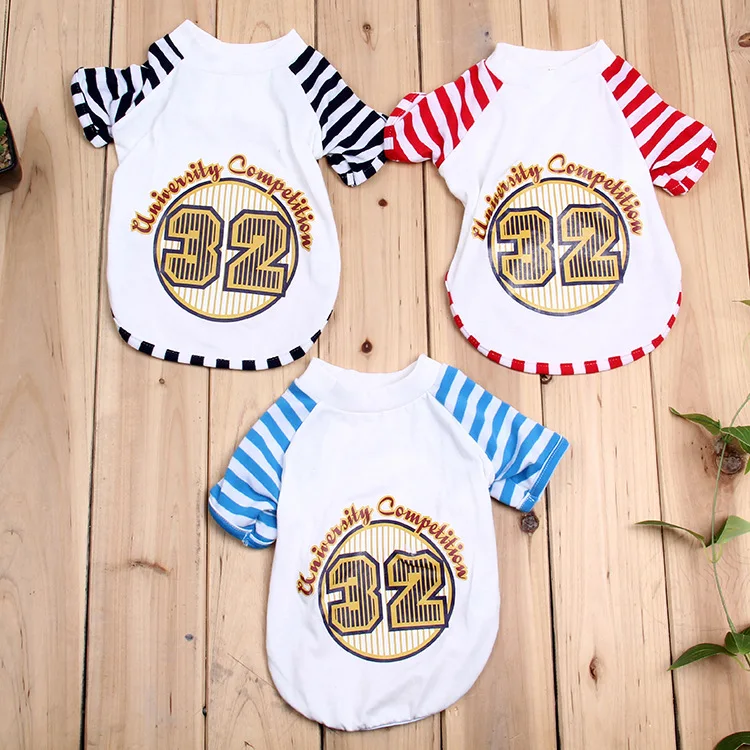 HU Милая Новая модная повседневная футболка для собак хлопковая рубашка свитер