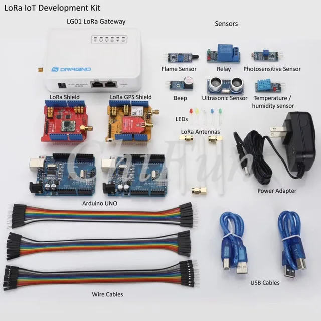 Комплект разработки LoRa IoT для вещей с двойным каналом LG02 433MHZ-868MHZ-915MHZ бесплатная