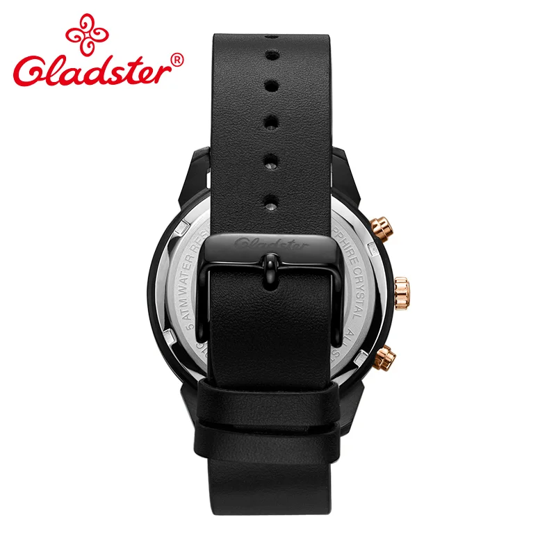 Роскошные наручные часы Gladster Japan MIYOTA OS11 с хронографом повседневные модные