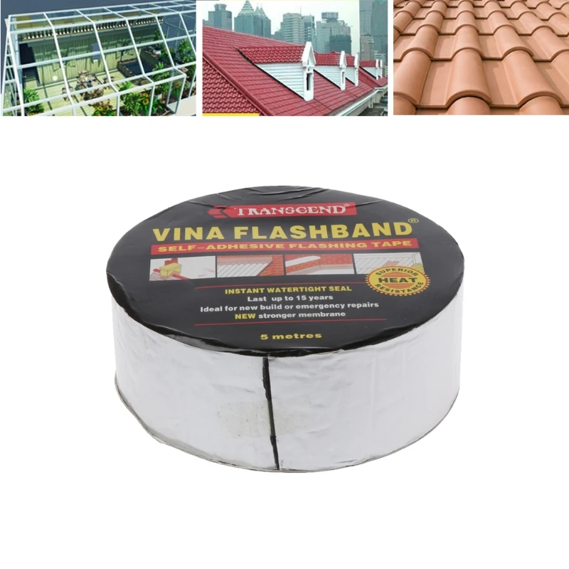 

Aluminum Foil Butyl Rubber Tape Adhesive Sealing Best for RV Roof Marine Repair free shipping