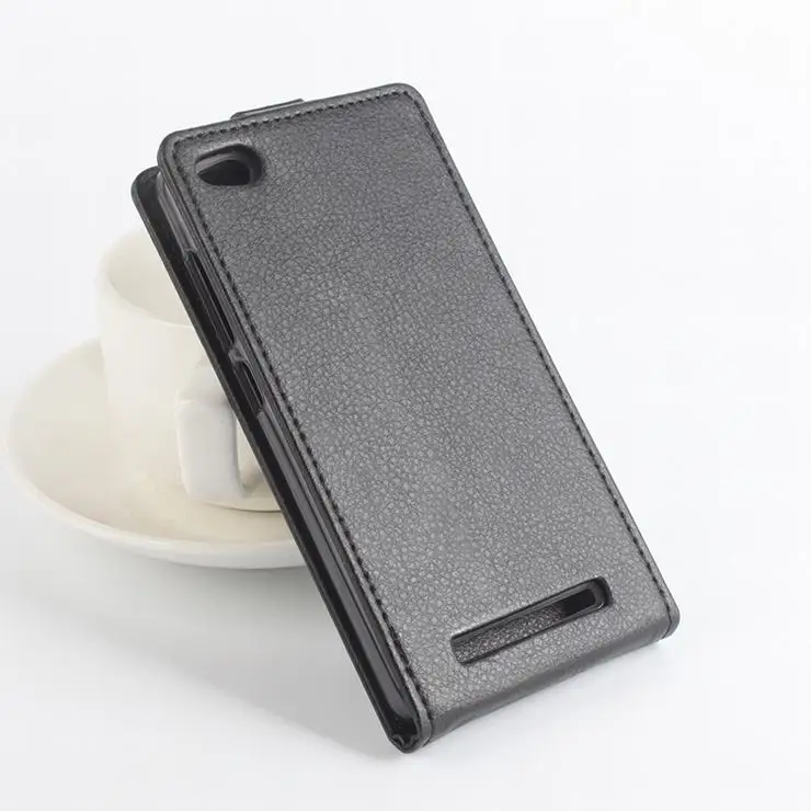 Роскошный кожаный чехол s с зернистой текстурой личи для XiaoMi Redmi 3 вертикальной
