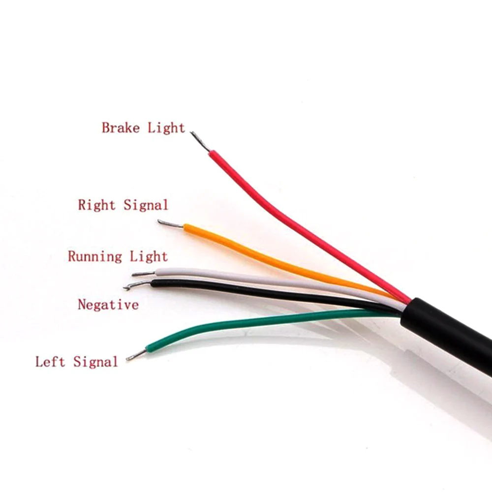 Flexible 48 LED 2835 3014 smd Dual Color Yellow Red Light motorcycle strip turn signal tail rear brake stop Waterproof Bulb lamp |