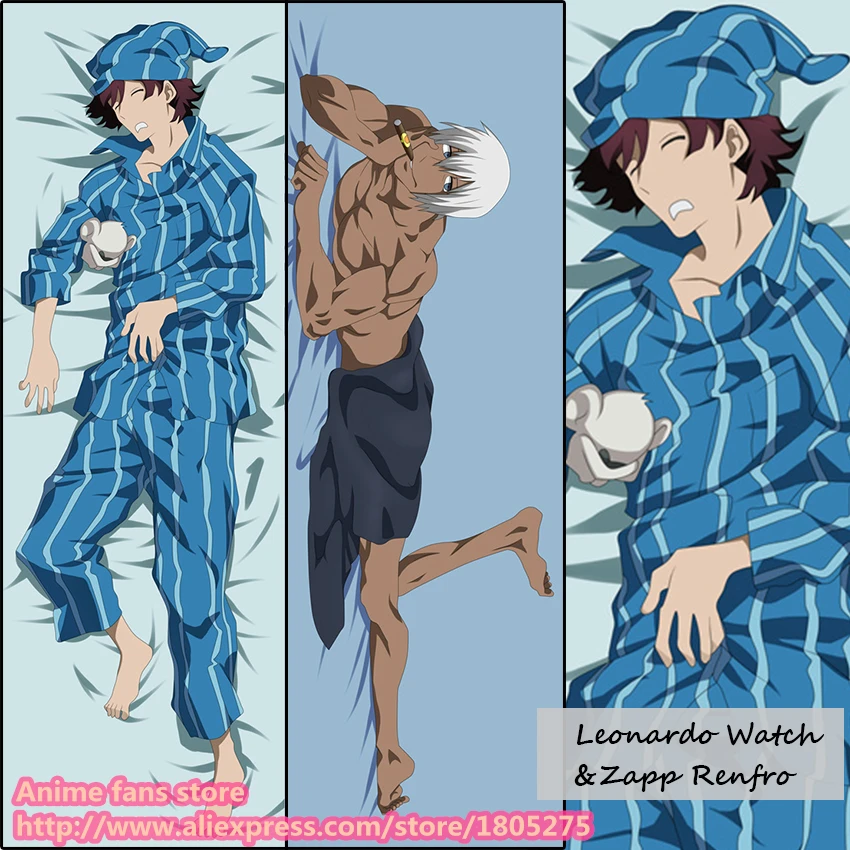 

Anime Blood Blockade Battlefront Leonardo Watch & Zapp Renfro Japan Pillowcase Pillow Case Cover decorative Hugging Body Bedding