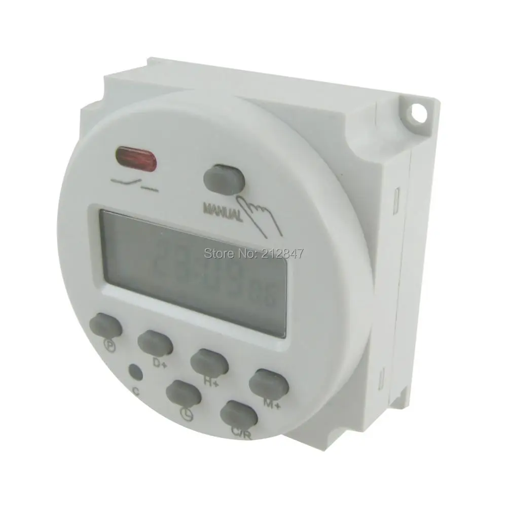 

DC 12V Digital LCD Power Programmable Timer Time Switch Relay 16A