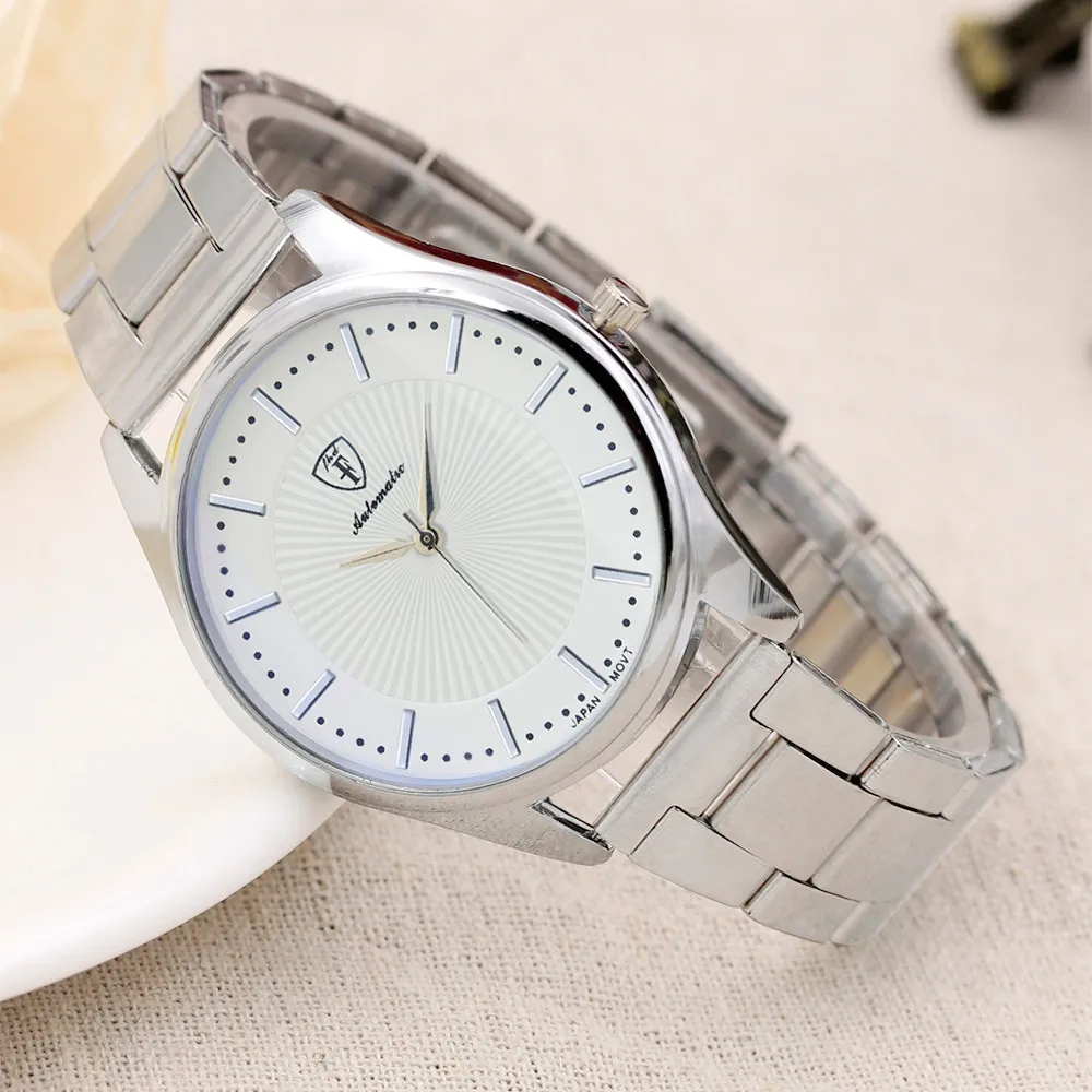 2018 спортивные кварцевые часы из нержавеющей стали наручные аналоговые мужские