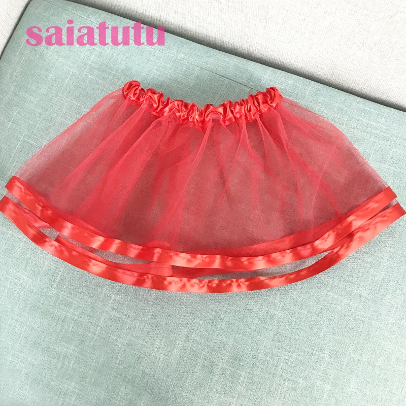 Белые летние дети детские танцевальные 2 слоев фатина юбка-американка для