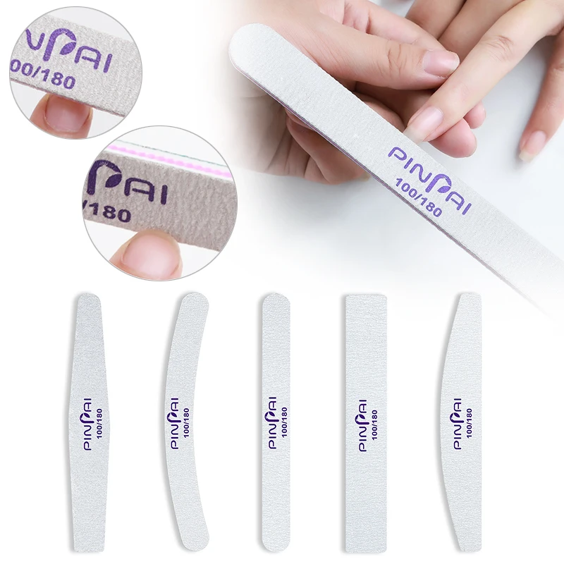 Fashion Grey Nail file Polish Popular High Quality Manicure Tool Double Side Sanding 100/180 |