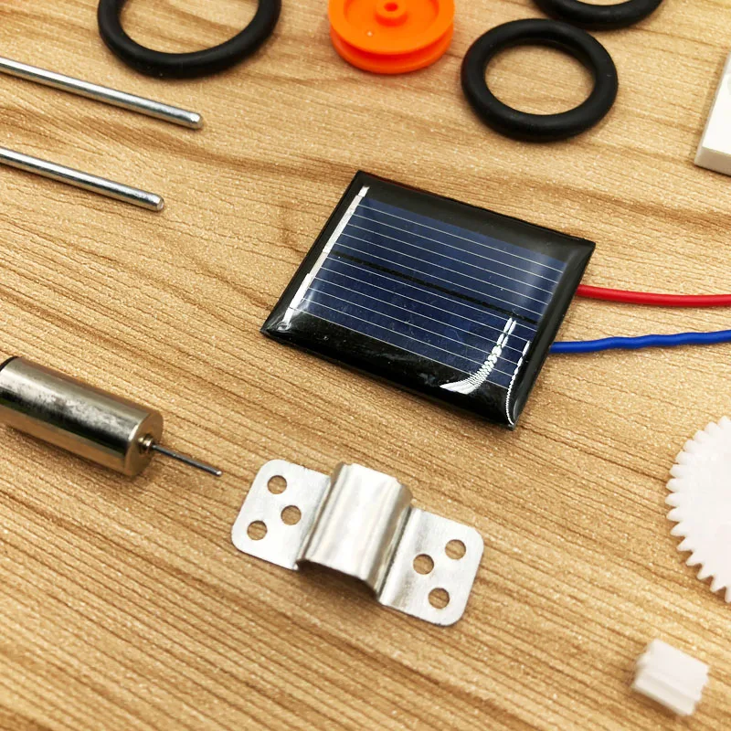 DIY игрушечный автомобиль на солнечной энергии аксессуары для автомобиля мини