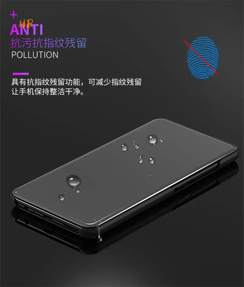 Умный откидной зеркальный чехол с подставкой для samsung Galaxy S10 Lite S10Plus J7 DOU A920/A9Sate Pro