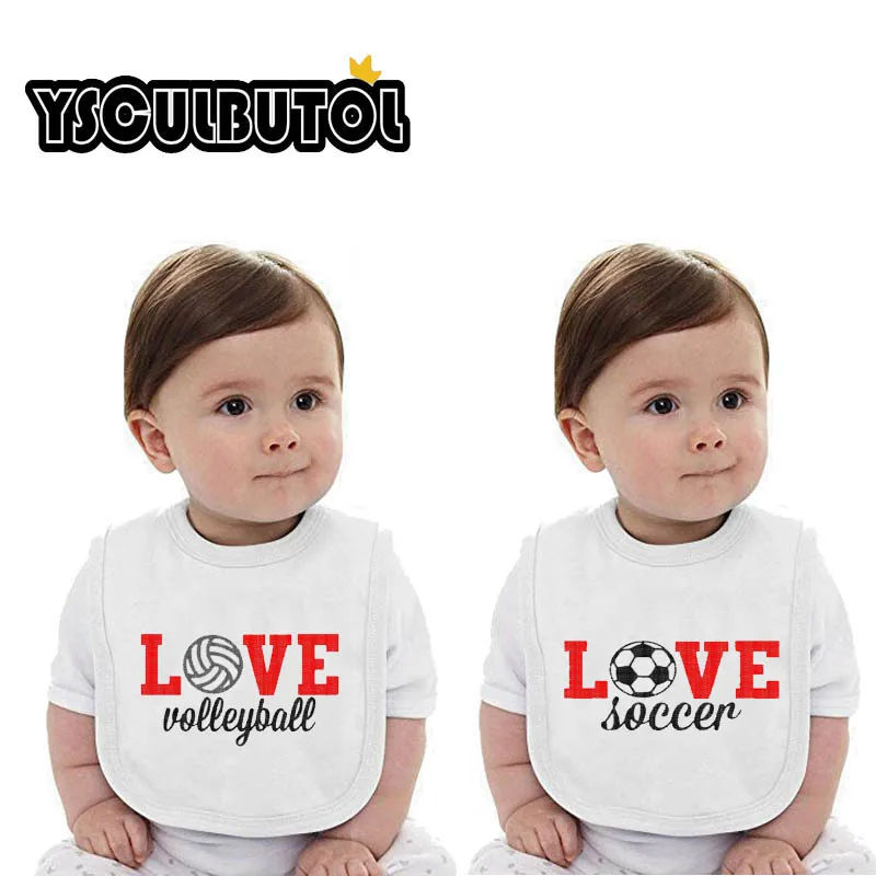 2018 YSCULBUTOL 2 шт./лот Слюнявчики для мамы Бейсбол Бадди папа футбол Унисекс Белое