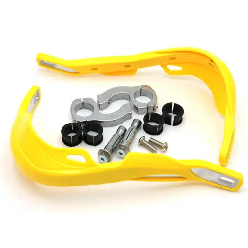 Yellow Handguards 7/8'' 1'' 1 1/8'' Hand Guards Clamp Handlebar Dirt Bike Motorcycle Dual Sport bike Cruiser Bobber |