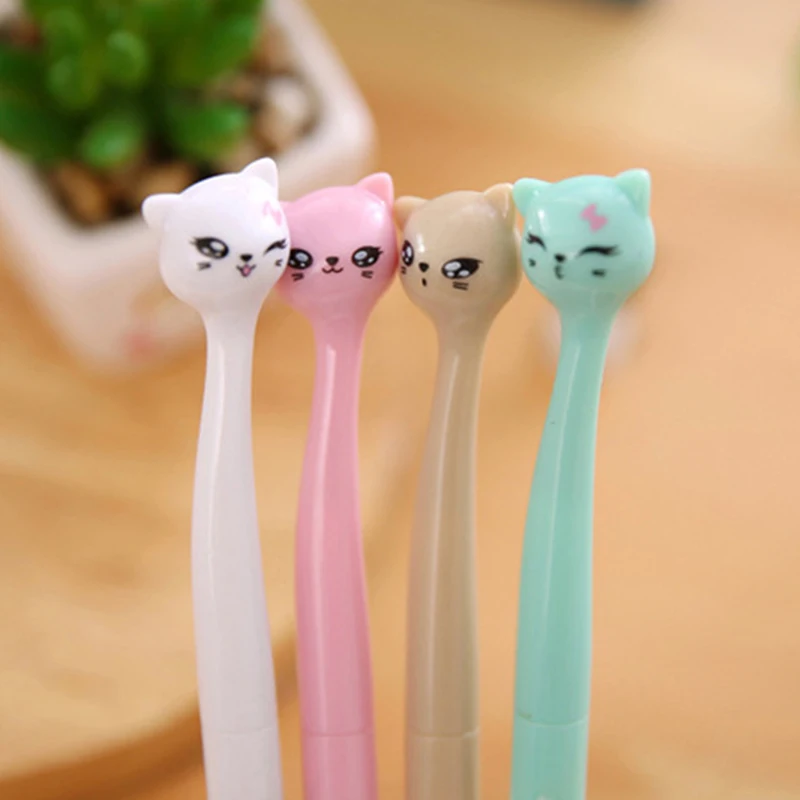 1 шт. Kawaii пластиковая чернильная гелевая ручка для творчества 0 5 мм черные чернила