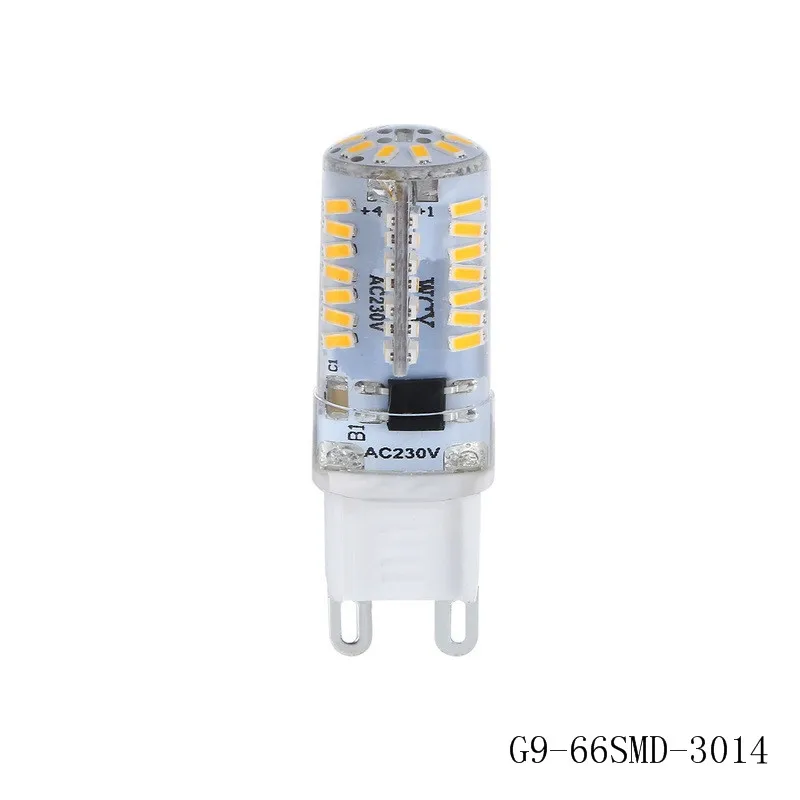 Светодиодная кукурузная лампа теплый белый/белый G9-46SMD-4014-6w/G9-66SMD-3014-8w для