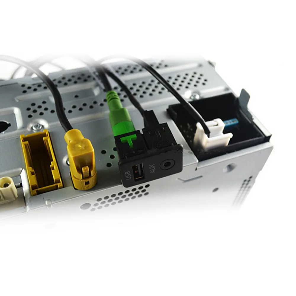 BEESCLOVER Автомобильный USB AUX переключатель гнездо провода жгута кабель адаптер