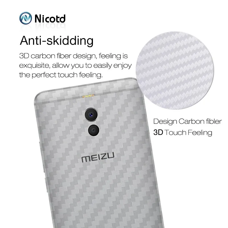 Nicodd 3D защита экрана из углеродного волокна для Meilan Note 9 M6 M6T задняя крышка Защитная
