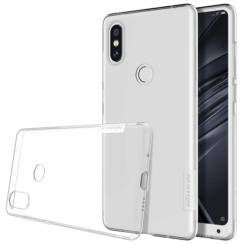 Nillkin Original Phone Case For Xiaomi Mi Mix 2s Nature Soft Transparent TPU Cover Ultra Slim Protection Caso |