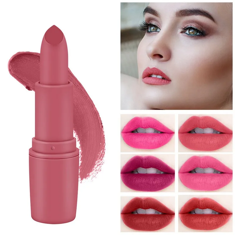 MISS ROSE, Золотая Роза, матовая губная помада, темно-черная, розовая, бархатная, дешевая, водостойкая, стойкая, губная помада, Макияж для губ, женская косметика