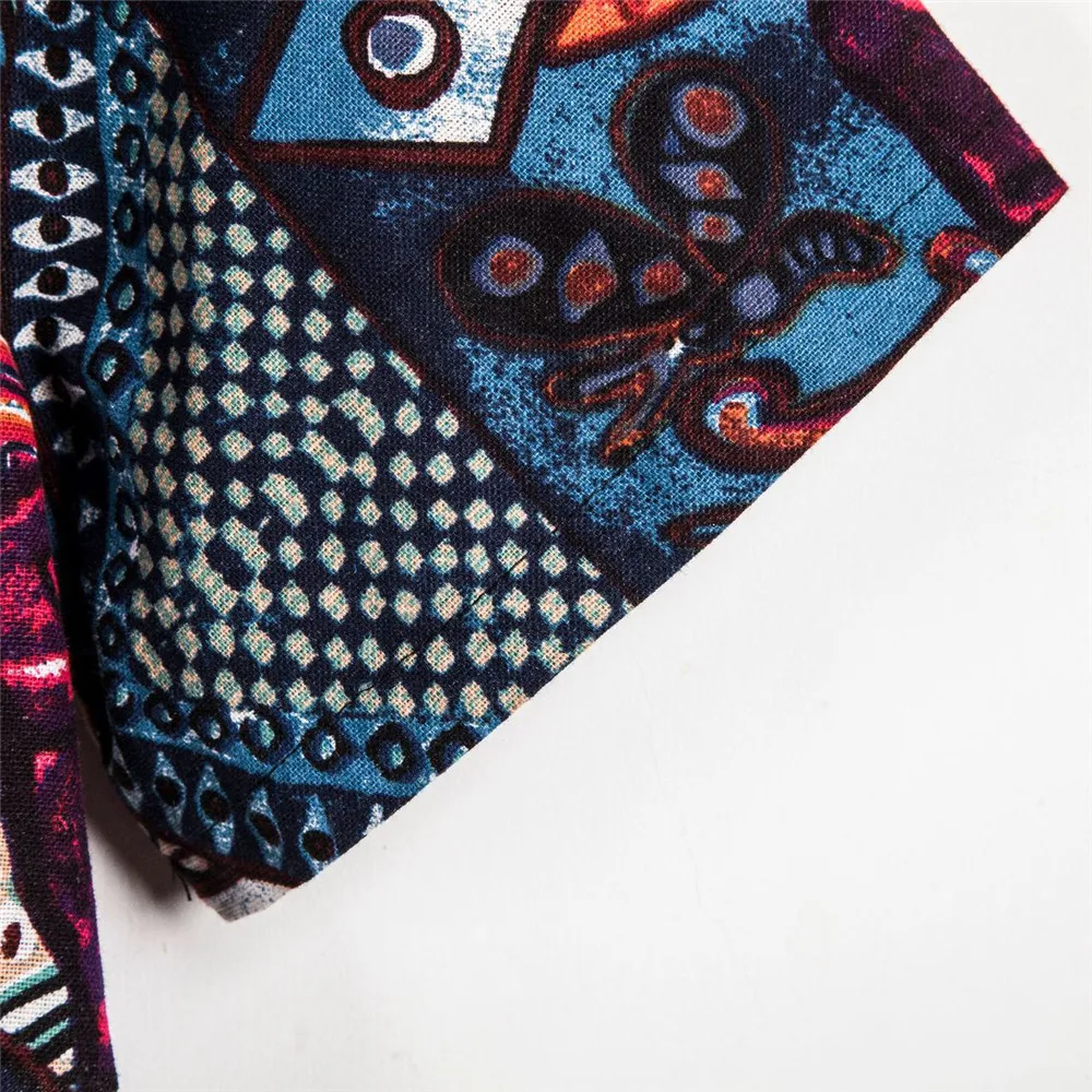 

High Street Casual Shirt Men Party Summer Shirts Men Floral Hip Hop Streetwear Punk Rock Short Sleeve Blouse 2020 Hawaiian Shirt