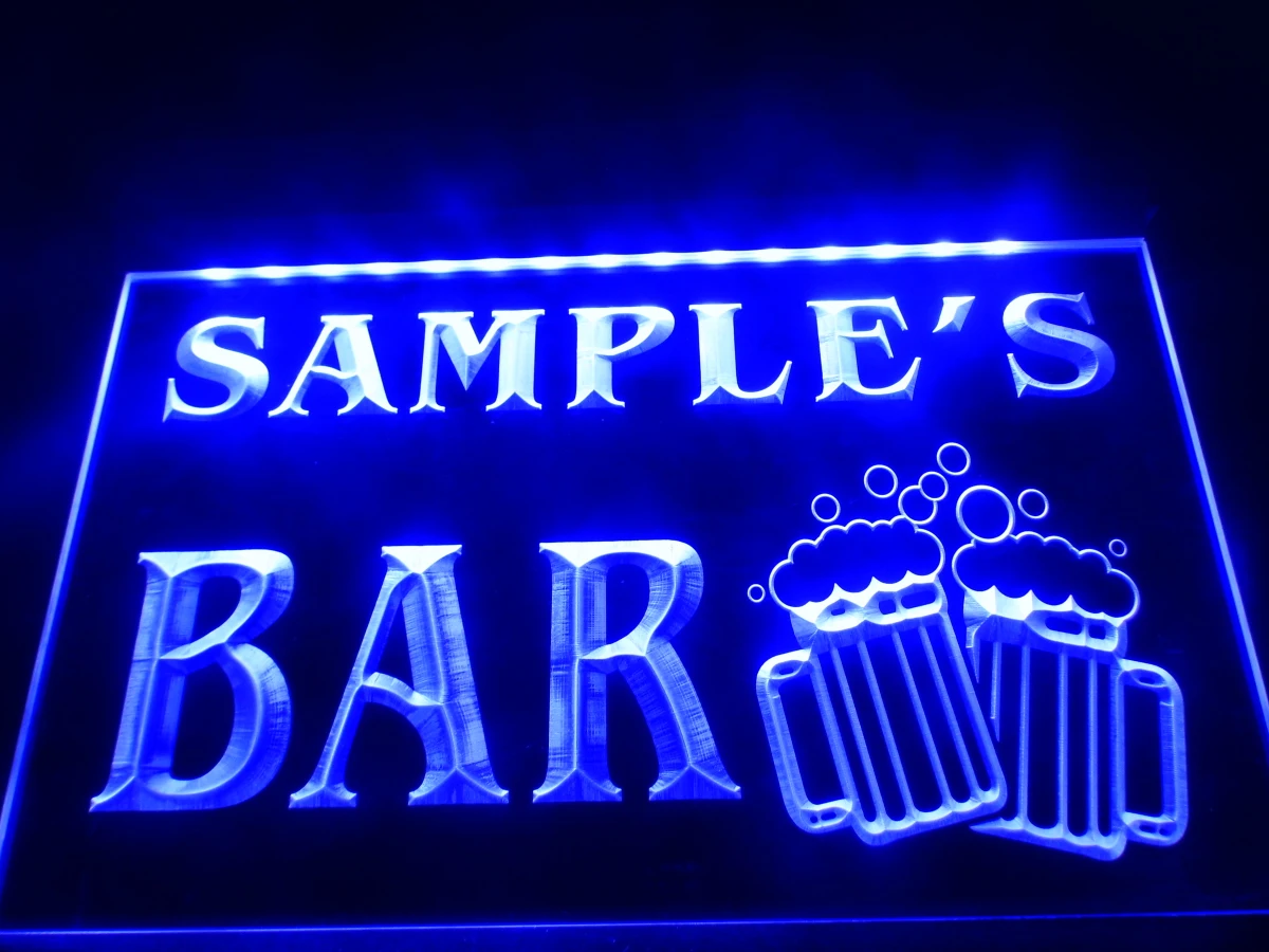 DZ028-именной персонализированный домашний бар пивные кружки бестселлер неоновая