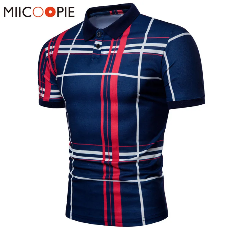 

Men Plaid Polo Shirt 2018 Summer Luxury Breathable Classic Casual Tops Short Sleeves Tee Shirt Brands Jerseys Camisa Masculina