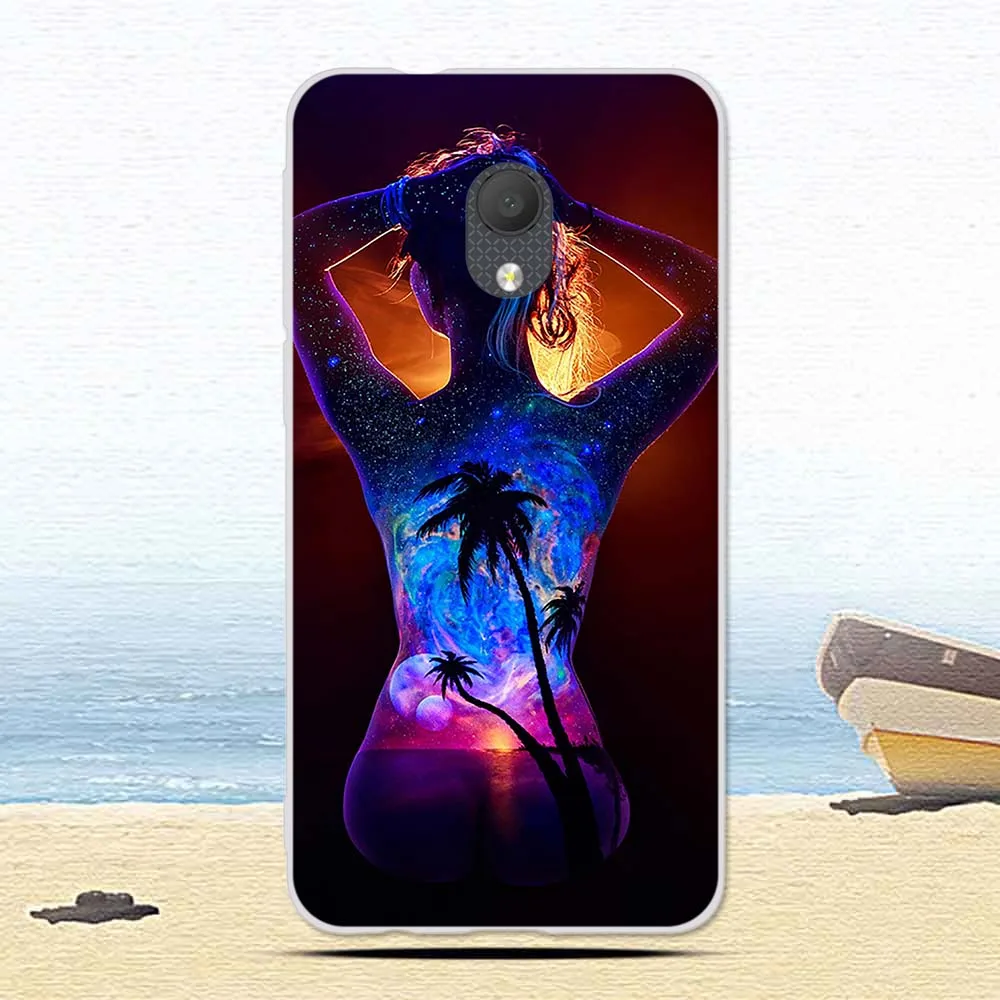 3 ТПУ чехол для Alcatel 1C 5003D Мягкая силиконовая задняя крышка для AlcatelC цветы Кот цветной узор защитный чехол для телефона s - Цвет: 3