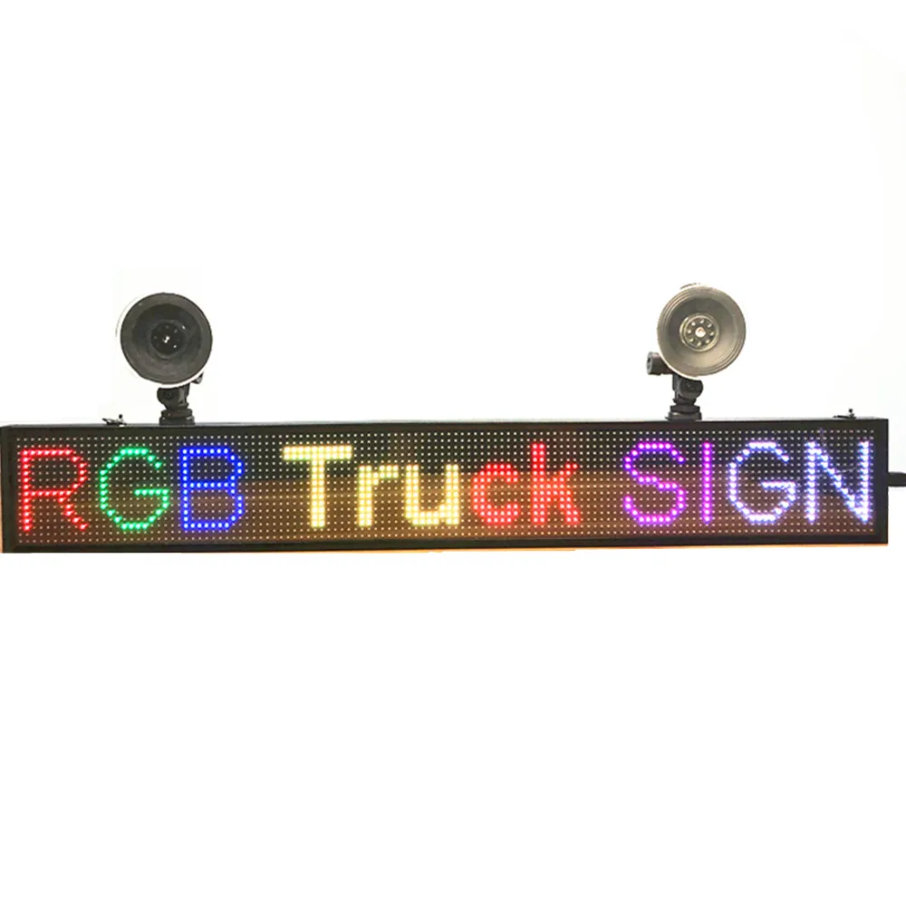 66 см RGB7 цветов P5 Автомобильный светодиодный знак программируемая информация о