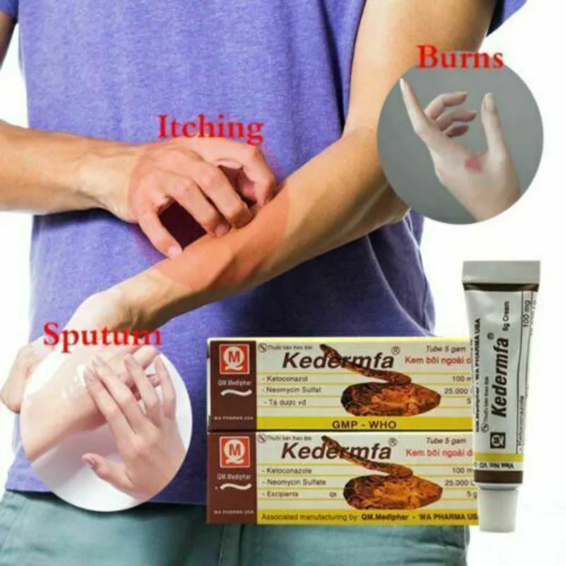 

Vietnam Kedermfa original oil hand skin face care snake balm ointment 5g/tube nourishing Youthful Scar Rejuvenating Burn Cream