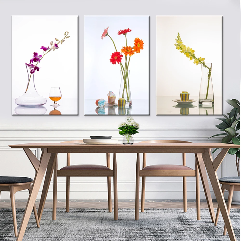 Прямая поставка цветочный холст картина для домашнего декора Модульная