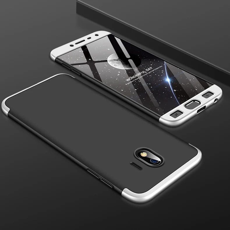 silver black Чехол для телефона для samsung Galaxy J6 чехол на samsung J6 жесткий матовый чехол СПС samsung Galaxy J6 плюс Prime J600 J610F чехол - Цвет: silver black
