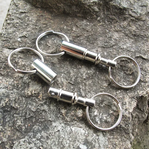 Keychain Горячее предложение! Распродажа! Двойная головка брелок для ключей открытый тактический EDC автомобильный карабин скалолазание висячий замок кемпинг туризм выживание - Цвет: Keychain