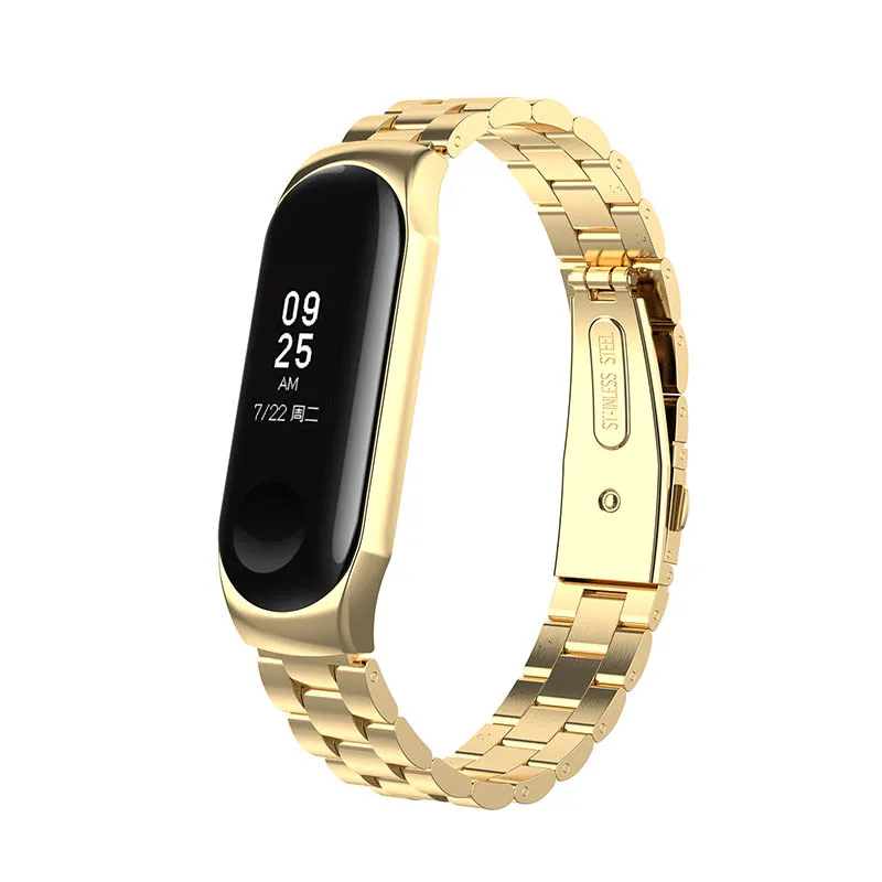 Ремешок для часов Xiaomi Mi Band 3 сменный Браслет из нержавеющей стали band 3/4|Ремешки