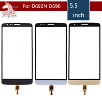 10pcslot high quality 5 5 for lg g3 stylus d690n d690 touch screen digitizer sensor outer glass lens panel replacement