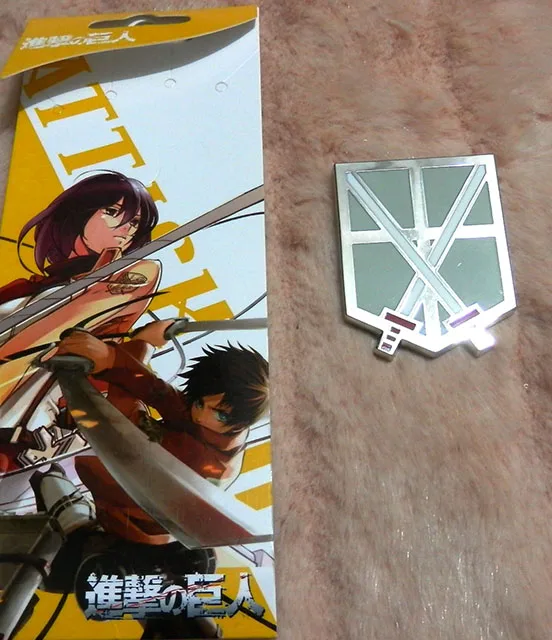 Аниме атака на Титанов винтажный значок Косплей Shingeki no Kyojin SNK брошь Легион скаутов Металлические Булавки пуговицы аксессуары для кукол - Окраска металла: F
