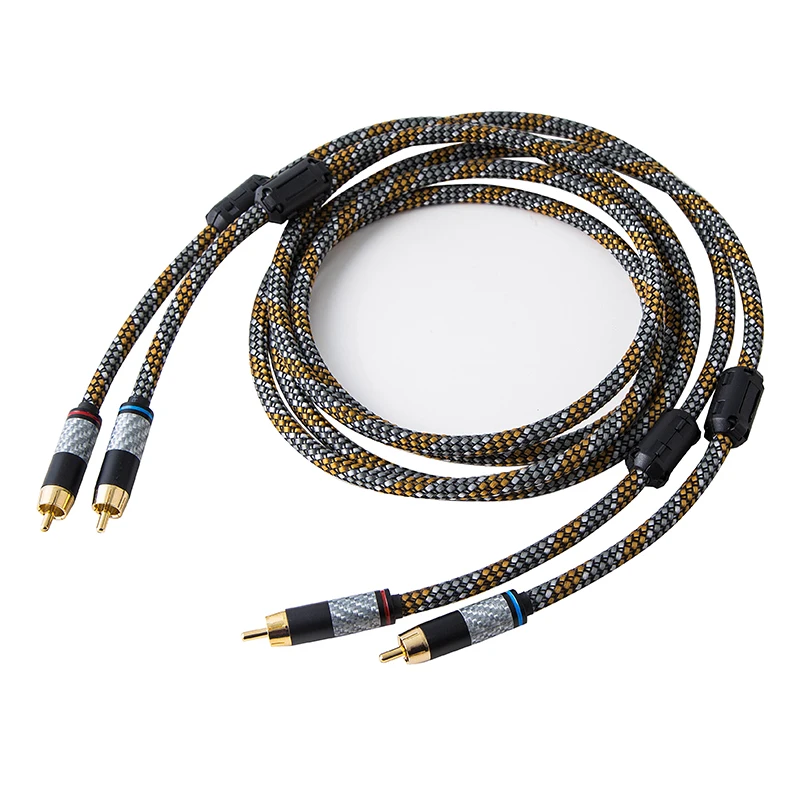 

Pure oxygen-free copper double RCA double lotus signal audio cable red and white power amplifier audio cable