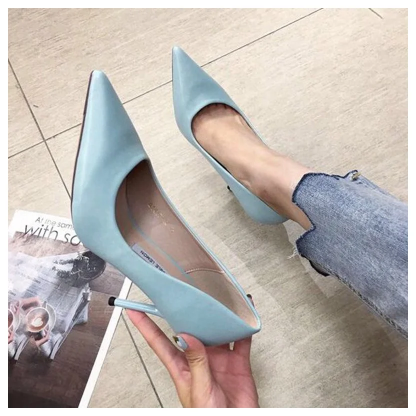 DONLEE QUEEN Female Women Pumps Sexy High Thin Heel Pointed Toe Shallow Shoes For Party Wedding Shoe Lady Pumps zapatos de mujer