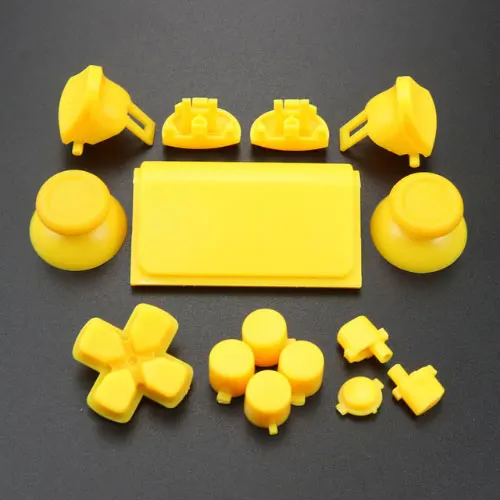 Yellow Button ChengHaoRan для sony PS4 Pro 4,0 контроллер JDS-040 JDM-040 крышка Передняя Задняя жесткая верхняя оболочка чехол с кнопка ABXY набор - Цвет: Yellow Button