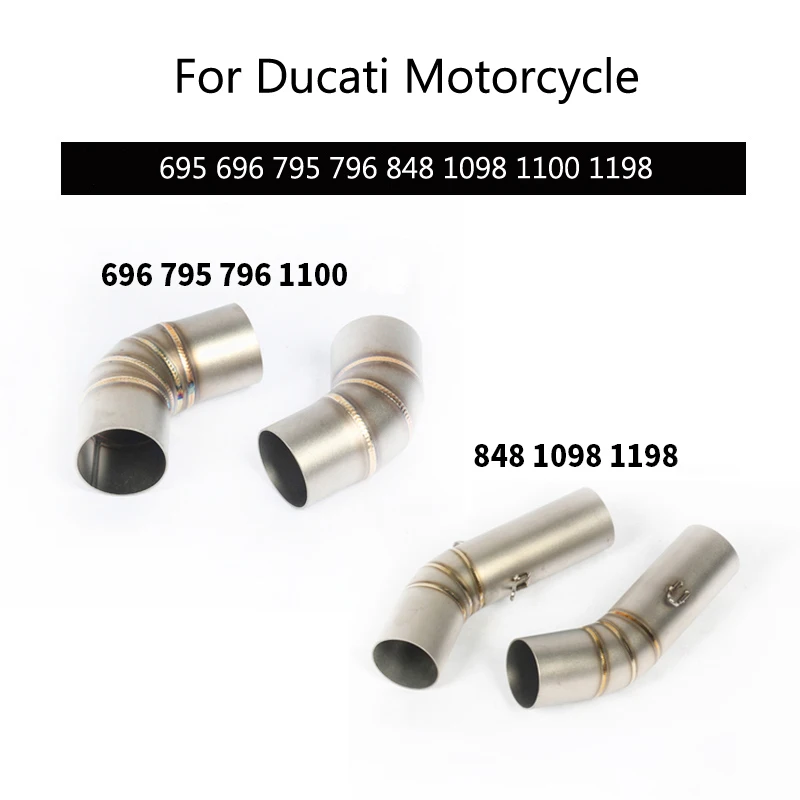 Выхлопная труба для мотоцикла Ducati 848 1098 1198 EVO Monster 695 696 795 796 1100 Hypermotard левый и правый