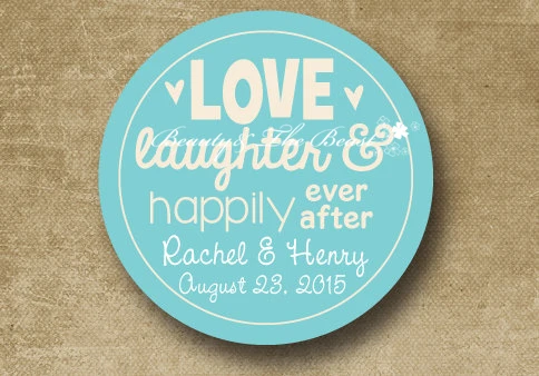 Персонализированный Love Laughter счастливы с изображением героев мультфильма Ever after