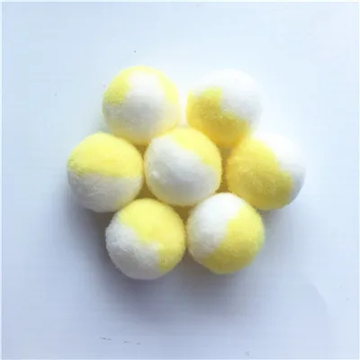 Градиент Цвет помпонами 15 мм 20 мм Игла DIY рукоделие мини Pom с меховым помпоном для ручной работы аксессуары DIY рукоделия 20g