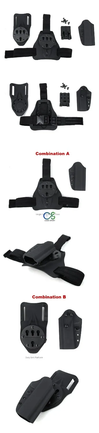 Комплект кобуры PPT QD 1911 Kydex используется для пластины ног и поясного ремня трех