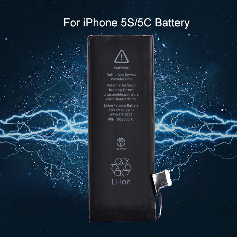 3 8 В 1560 мАч литий ионный аккумулятор для iPhone Сменный 5C мобильный телефон