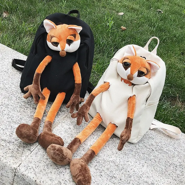 Корейская версия плюшевой куклы милый кролик сумка Harajuku Ulzzang студенческий Рюкзак мультфильм животных сумка женская
