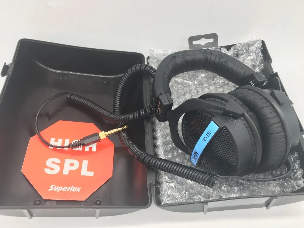 Superlux HD-330 полуоткрытые динамические аудиофиловые стерео наушники чистый звук мягкий наушник Запись Мониторинг игровая Музыкальная гарнитура