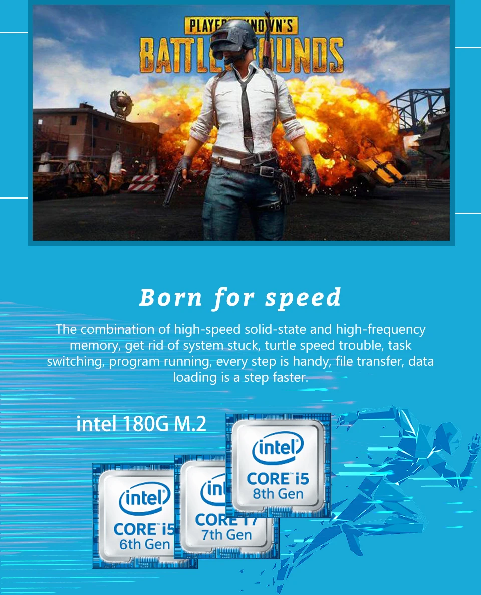 Kotin S2 игровой Настольный ПК компьютер для PUBG Intel i5 8400 GTX 1050Ti 4 Гб GPU B360 материнская плата 8 Гб ram 180 ГБ SSD 5 красочные веера