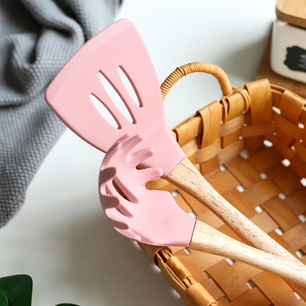 5 шт./компл. силиконовая ложка для супа шпатель скребок паста вращающийся