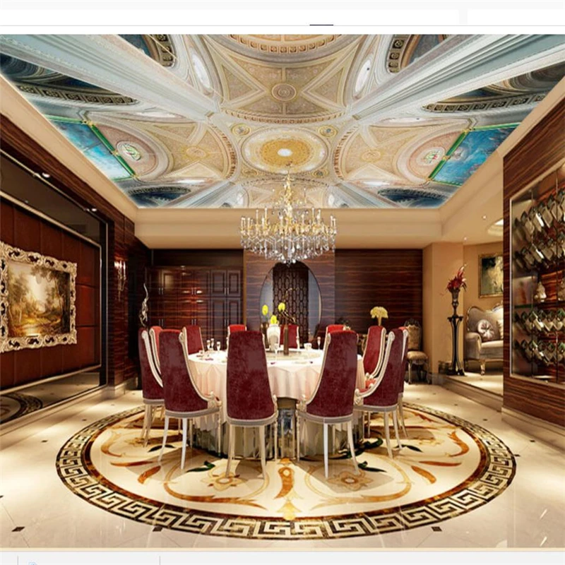 wellyu Custom wallpaper 3d murals new European elegance space restaurant living room zenith fresco papel de parede | Обустройство