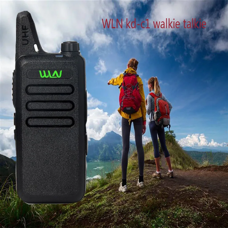 2 шт./лот WLN KD C1 UHF 400 470 МГц черный ручной трансивер cb radiowalkie talkie wln walkie talkie|walkie talkie|uhf