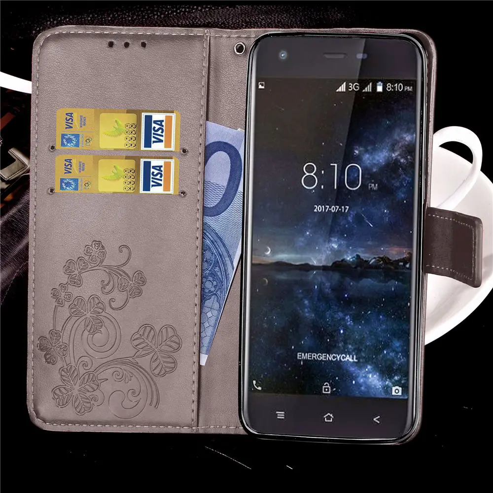Blackview A7 Pro Чехол Lucky Four Leaf Clover Дизайн из искусственной кожи бумажник флип-чехол подставка чехол для Blackview A7 Pro
