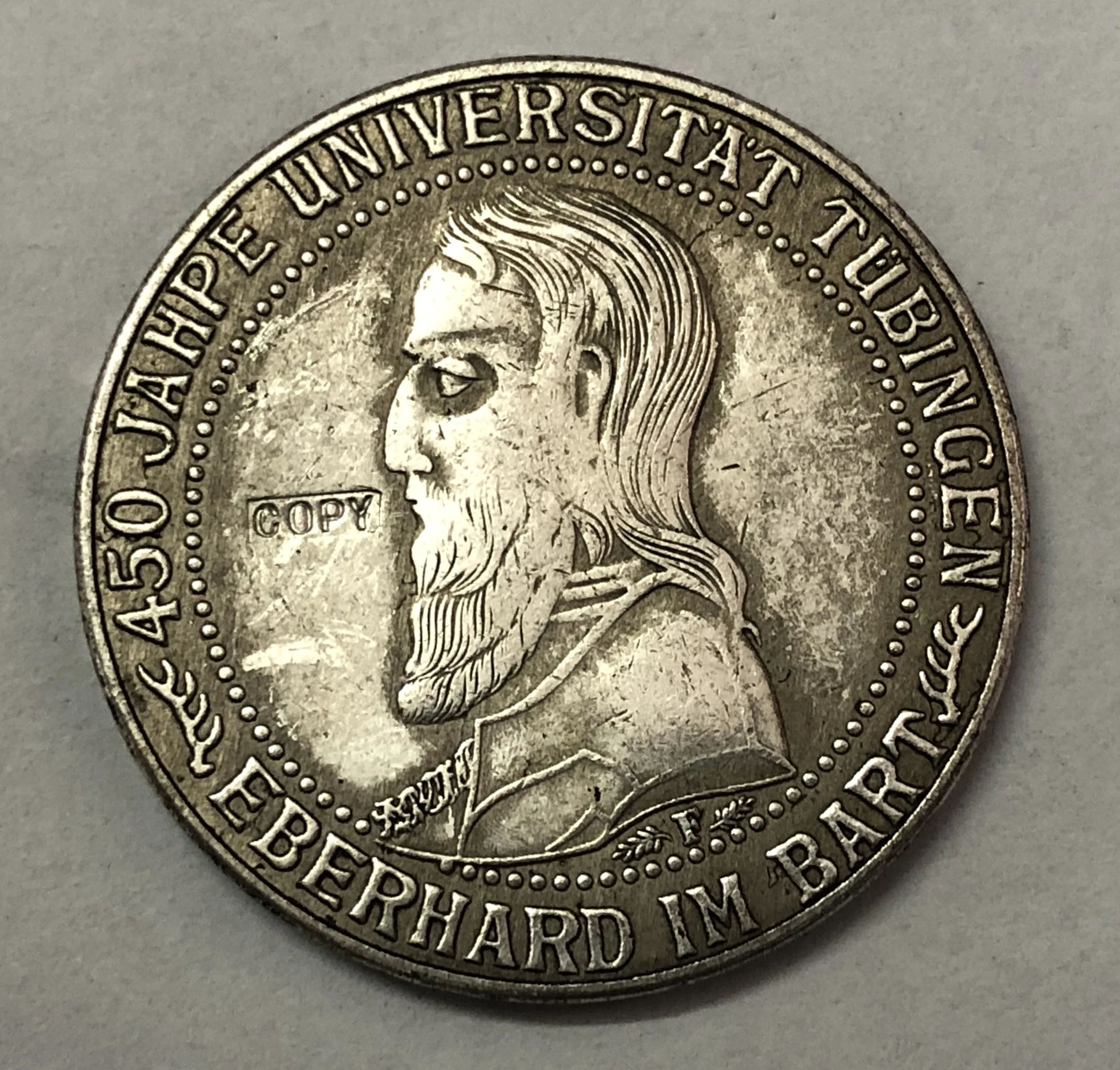 1927 F Германия 1871 1948 5 дюймовая копировальная монета имперского университета