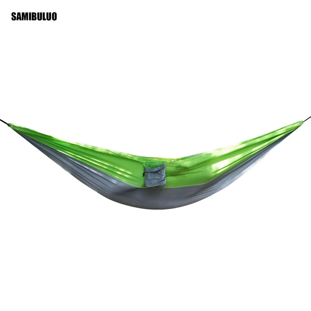 Портативный 2 человека Открытый гамак парашют нейлон ткань для путешествия Пешие